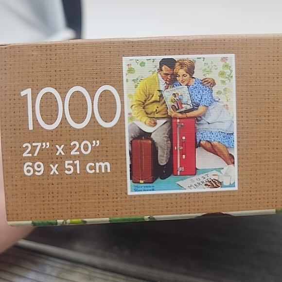 1000 Pieces Norman Rockwell THE NEWLYWEDS Jigsaw Puzzle [85] - Picture 6 of 14